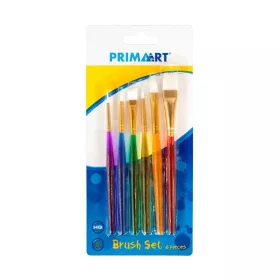 Prima Art 6 Darab-os Színes nyelű és fejű ecsetkészlet