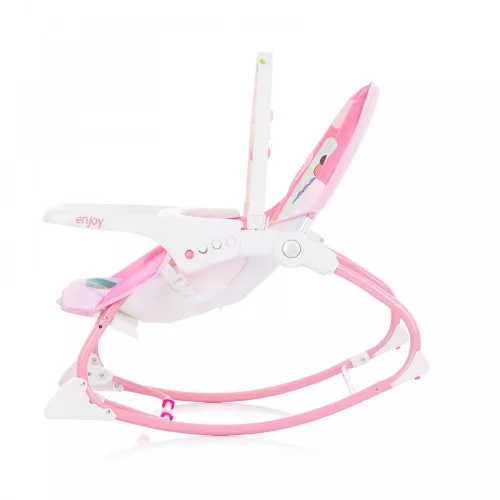 Chipolino Enjoy rezgő-zenélő pihenőszék 18 kg-ig - Pink