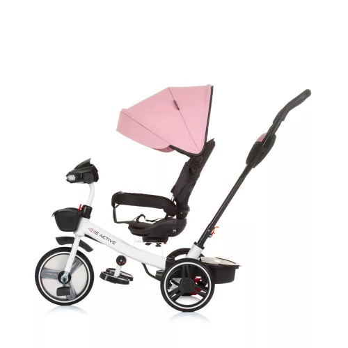 Chipolino Be active tricikli kupolával - Pink Linen