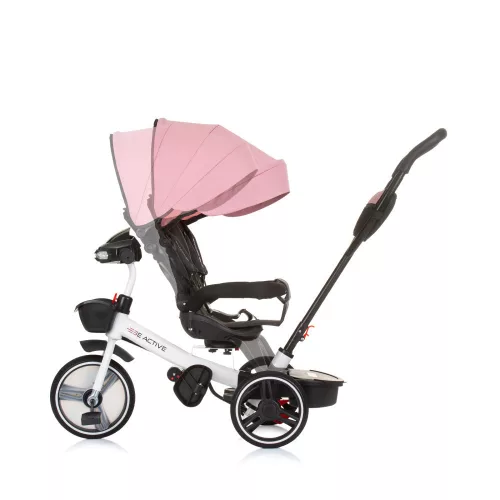 Chipolino Be active tricikli kupolával - Pink Linen