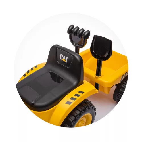 Chipolino CAT traktor bébitaxi - yellow