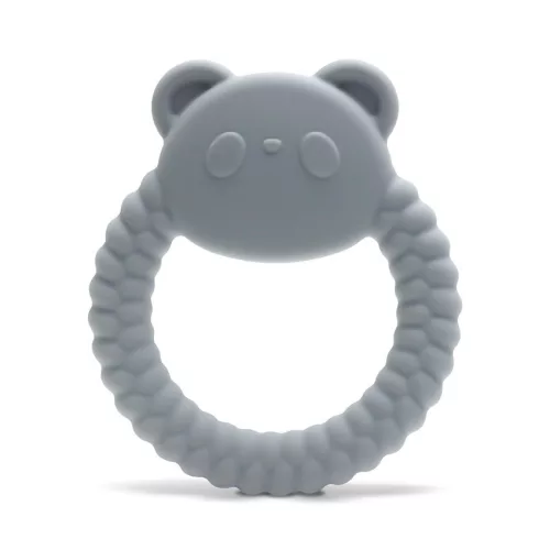 Lorelli Panda természetes szilikon rágóka - Grey