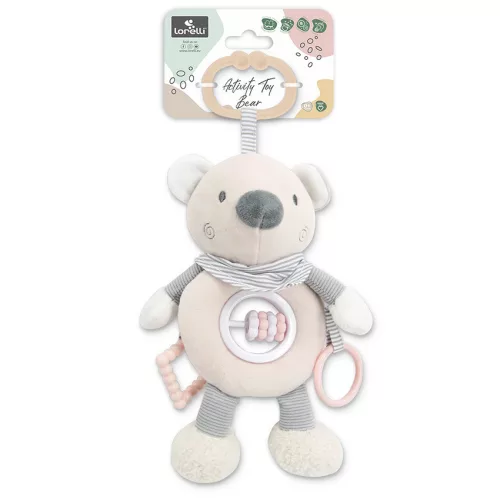 Lorelli Toys plüss csörgőjáték - Bézs Maci