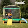 Chipolino Playground Trambulin 200 cm csúszdával, létrával - green