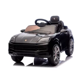   Chipolino Porsche Cayenne elektromos autó bőr üléssel - black