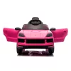Chipolino Porsche Cayennee lektromos autó bőr üléssel - pink