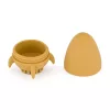 Petite&Mars Szilikon fürdőjáték kefével Splashy Rocket Intense Ochre 6m+