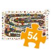 Djeco Megfigyeltető puzzle - Állati autóverseny