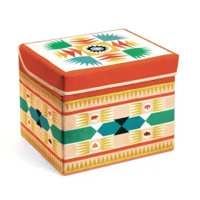 Djeco Játéktároló ülőke Indián - Teepee toy box