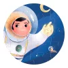 Djeco Formadobozos puzzle Űrhajós a holdon 36 db-os - An astronaut on the moon