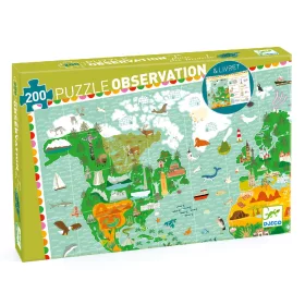   Djeco Megfigyeltető puzzle Lenyűgöző világ - Around the world
