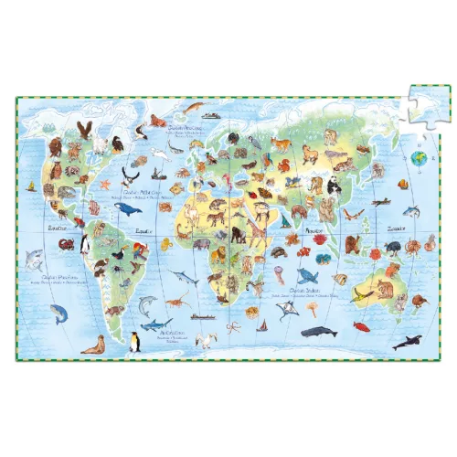 Djeco Megfigyeltető puzzle Föld állatai - Animals of the earth