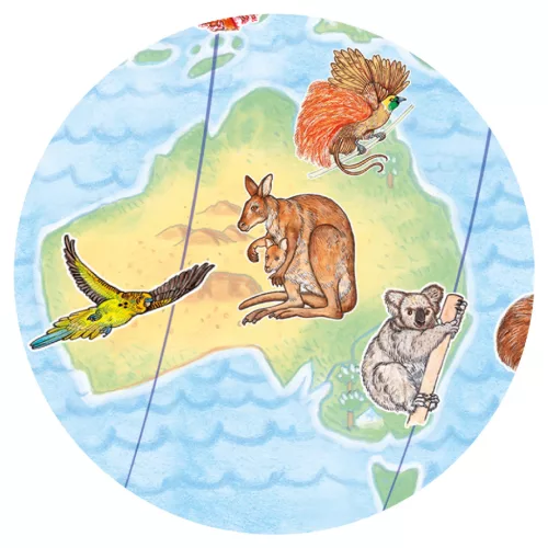 Djeco Megfigyeltető puzzle Föld állatai - Animals of the earth