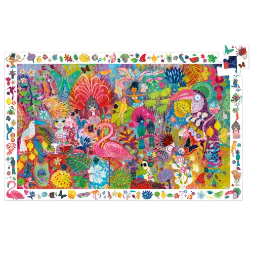 Djeco Megfigyeltető puzzle Riói karnevál 200 db-os - Rio Carnival