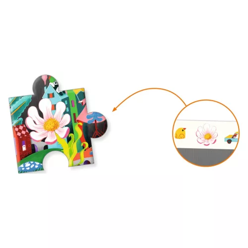 Djeco Megfigyeltető puzzle Őrült város 200 db-os - Crazy Town
