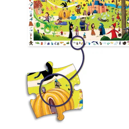 Djeco Megfigyeltető puzzle Mesék 54 db-os - Tales