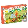 Djeco Megfigyeltető puzzle Dzsungel 35 db-os - Jungle