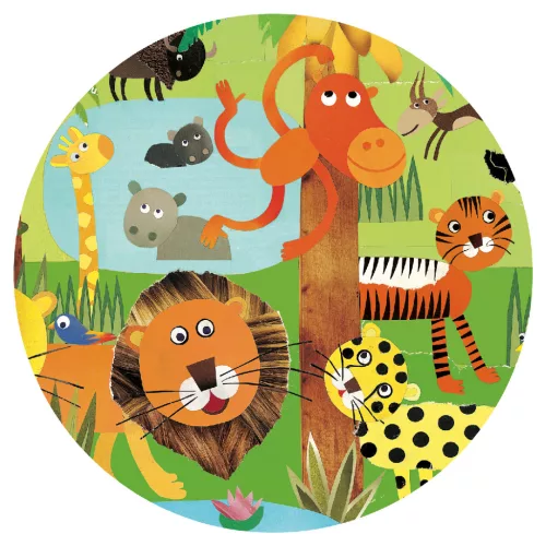 Djeco Megfigyeltető puzzle Dzsungel 35 db-os - Jungle