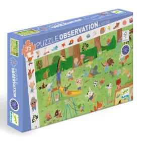   Djeco Megfigyeltető puzzle Kisbarátok a kertben 35 db-os - Little friends' garden