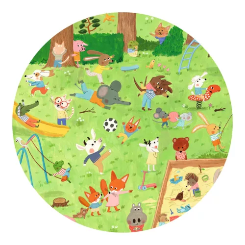 Djeco Megfigyeltető puzzle Kisbarátok a kertben 35 db-os - Little friends' garden