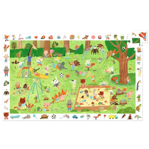Djeco Megfigyeltető puzzle Kisbarátok a kertben 35 db-os - Little friends' garden