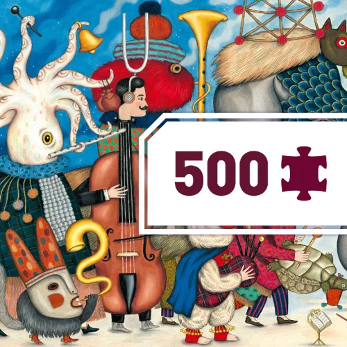 Djeco Művész puzzle, Fantasztikus zenekar, 500 db