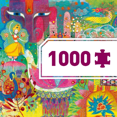 Djeco Művész puzzle, Varázslatos India, 1000 db