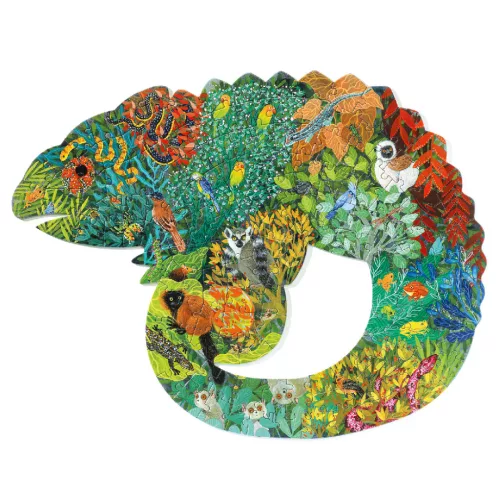 Djeco Művész puzzle, Kaméleon