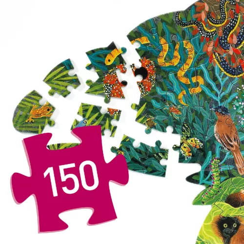 Djeco Művész puzzle, Kaméleon