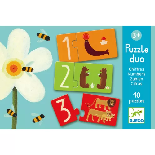 Djeco Párosító puzzle Számok - Numbers