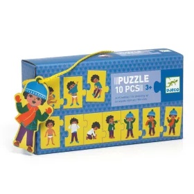 Djeco Sorozatkirakó puzzle, Öltözködés, 10 db