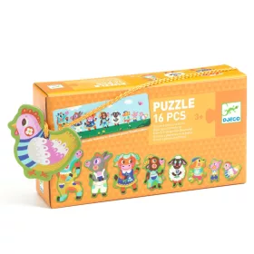   Djeco Sorozatkirakó puzzle Nagyok és kicsik a tanyán 16 db-os - Big and small on the farm