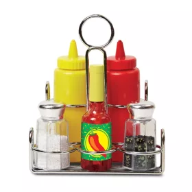   Melissa & Doug, sütés-főzés, játék ételízesítő készlet
