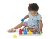 Melissa & Doug Fa készségfejlestő játék, formarendező toronyépítő