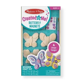   Melissa & Doug Kreatív játék, Fa hűtőmágnes készítés, pillangó
