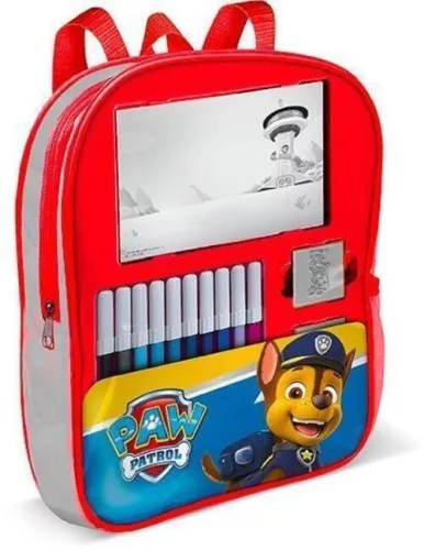 Mancs Őrjárat fiús bélyegző szett hátizsákban