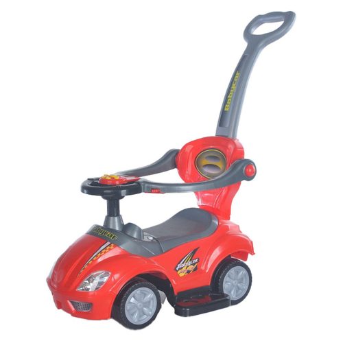 Baby Mix 3az1-ben Mega Car bébitaxi tolókarral - piros