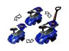 Baby Mix 3az1-ben Mega Car bébitaxi tolókarral - piros