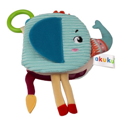 Akuku - Babakönyv, készségfejlesztő játék, elefánt