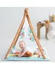 Skip Hop játszószőnyeg játékhíddal Camping Cub